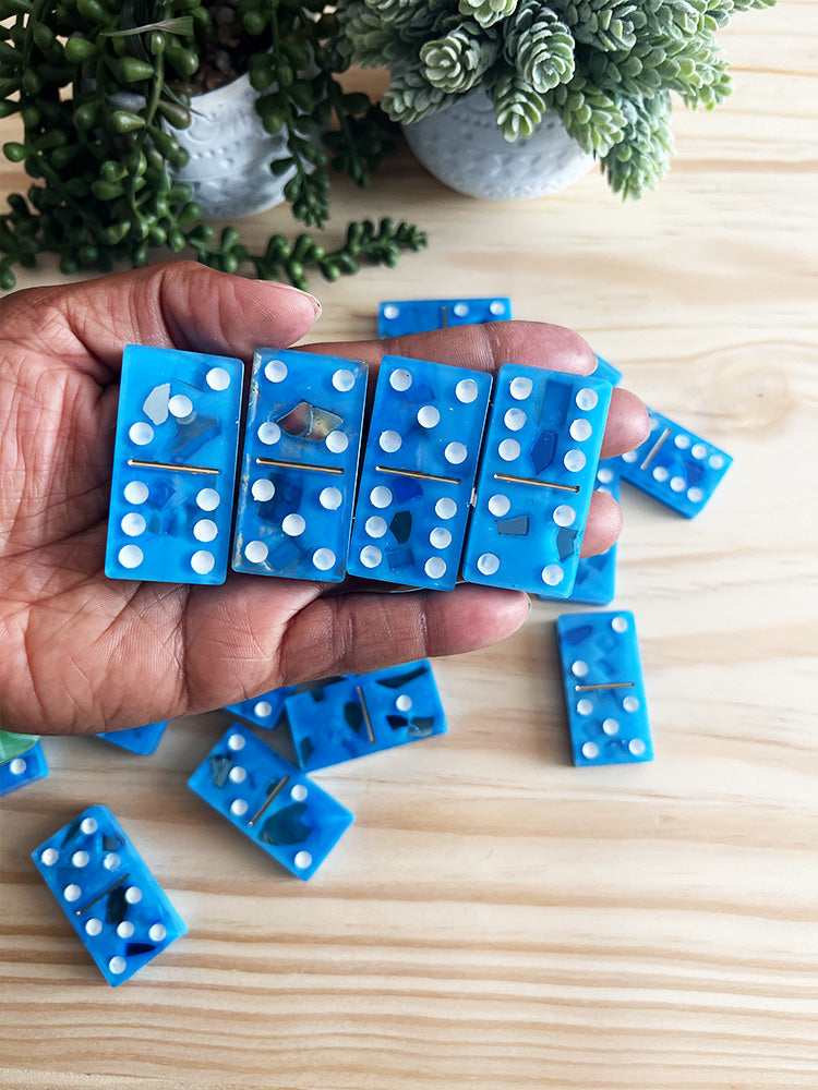Blue Domino Set