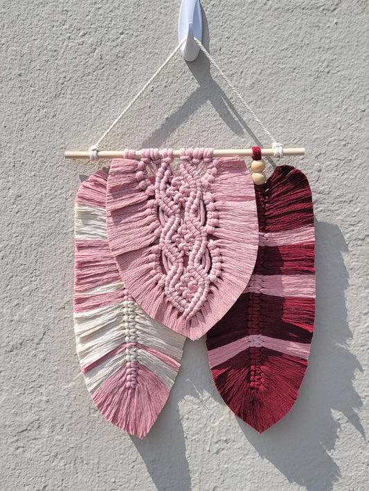 Peony Feathered Macrame