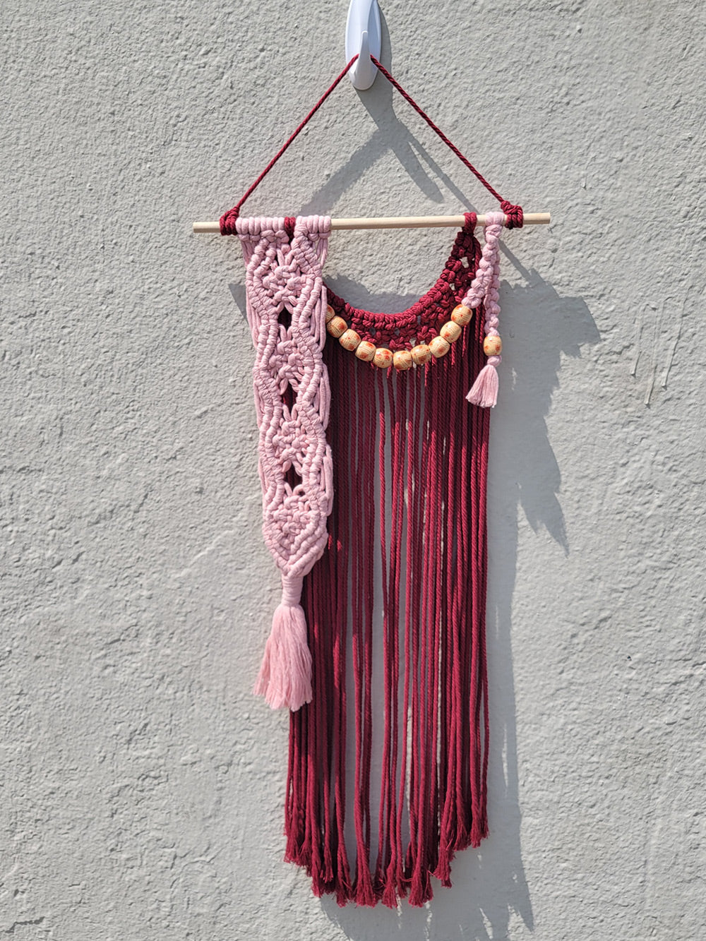 Peony Beaded Macrame