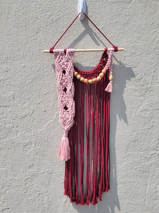 Peony Beaded Macrame